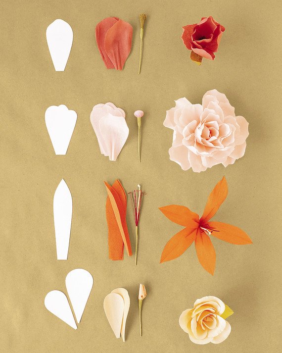 Paper Rose Template Martha Stewart Unique How to Make Crepe Paper Flowers