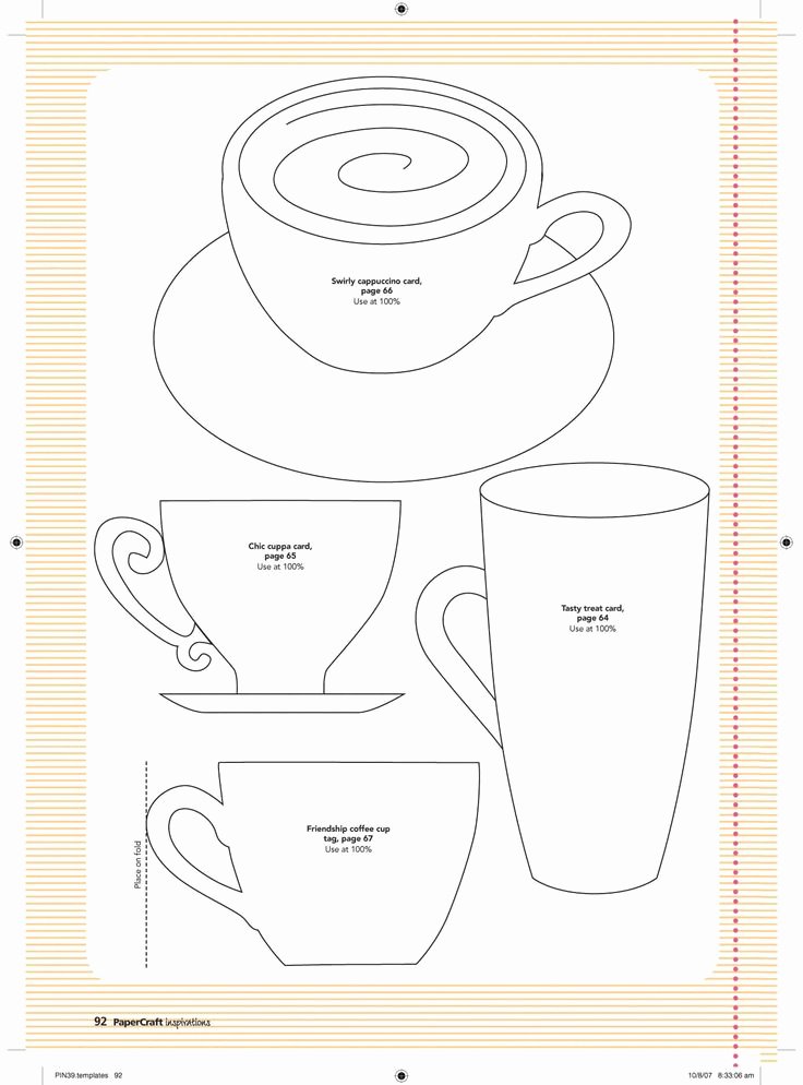 Paper Tea Cup Template Elegant Best 25 Paper Tea Cups Ideas On Pinterest