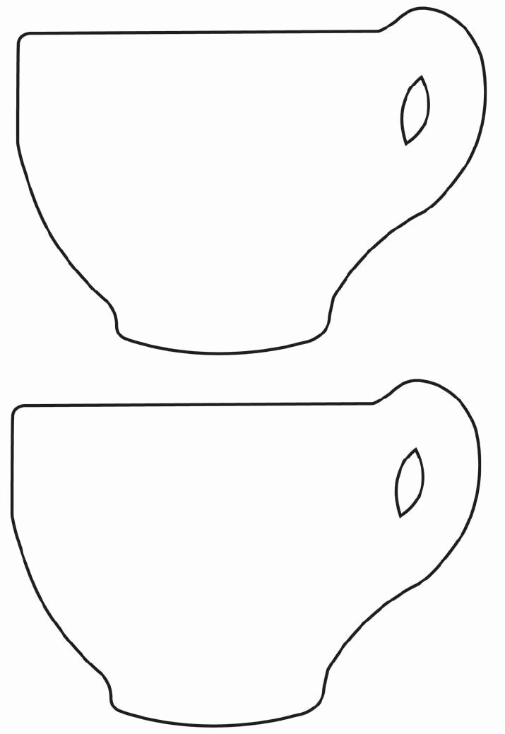 Paper Tea Cup Template Fresh Free Printable Tea Cup Template