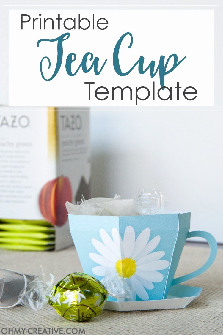 Paper Tea Cup Template Lovely Tea Cup Template Printable