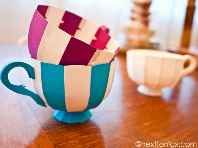 Paper Teacup Template Beautiful Make some Paper Teacups