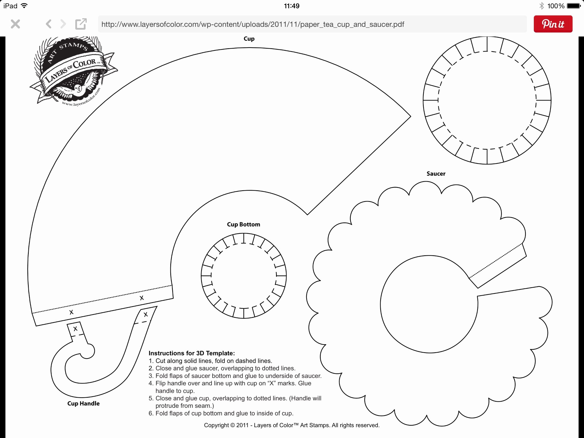 Paper Teacup Template Lovely Kop En Schotel My Cricut Hints