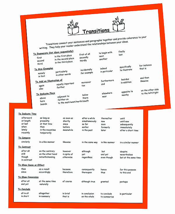 Paragraph Transition Words for Essays Elegant 51 Transition Sentences for Essays Essay Transitions for