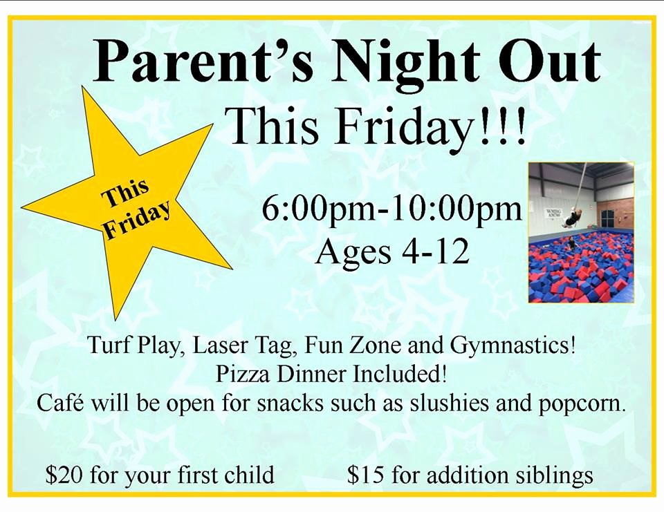Parents Night Out Flyer Template Awesome Pin Daycare Flyer On Pinterest