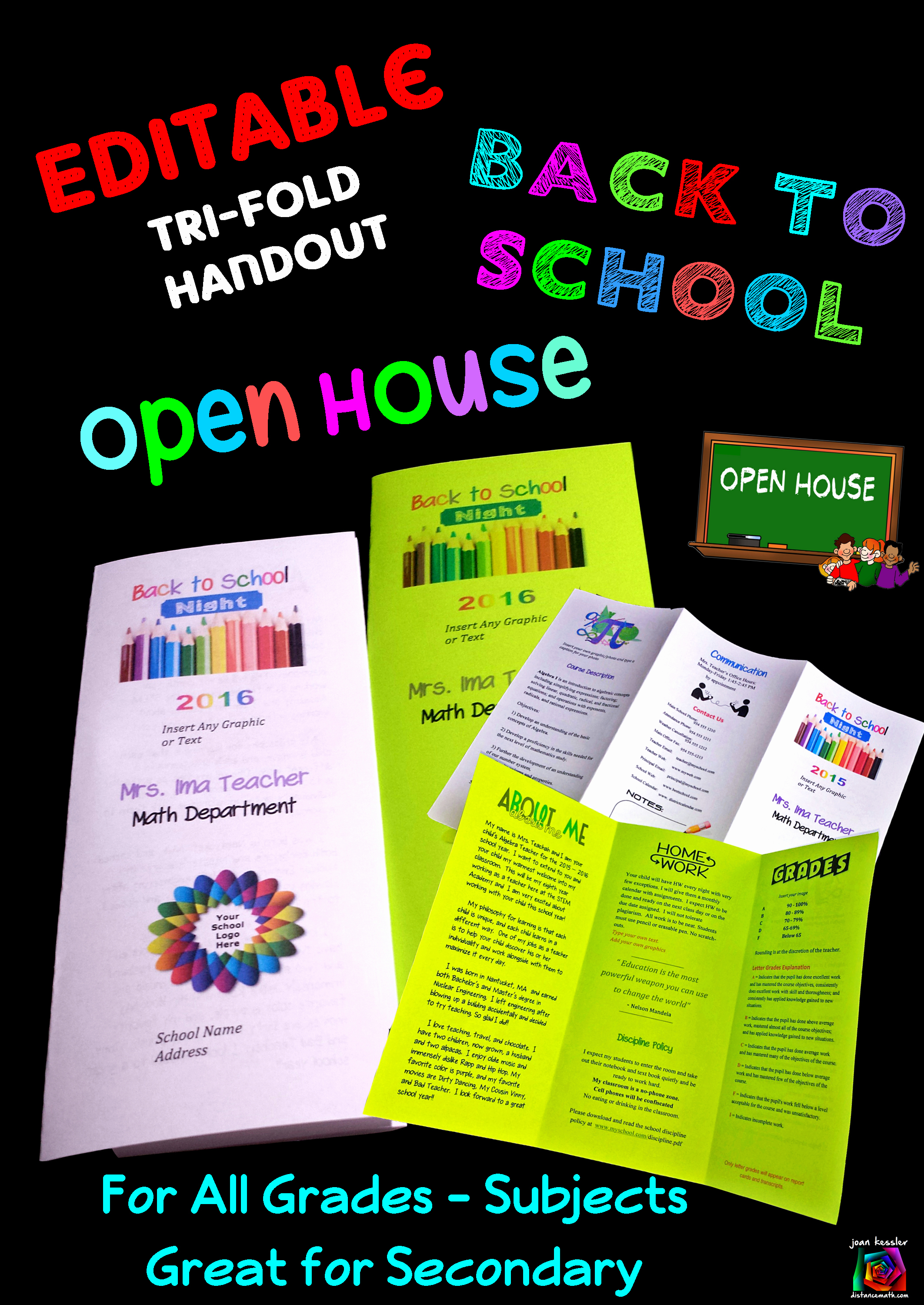 Parents Night Out Flyer Template Lovely Editable Open House Parent Night Back to School Tri Fold