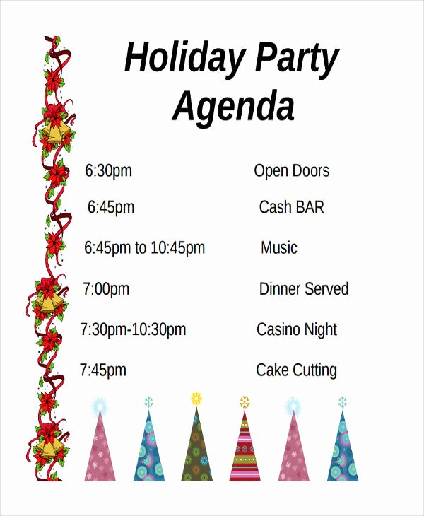 Party Agenda Template Best Of 56 Agenda Templates and Examples