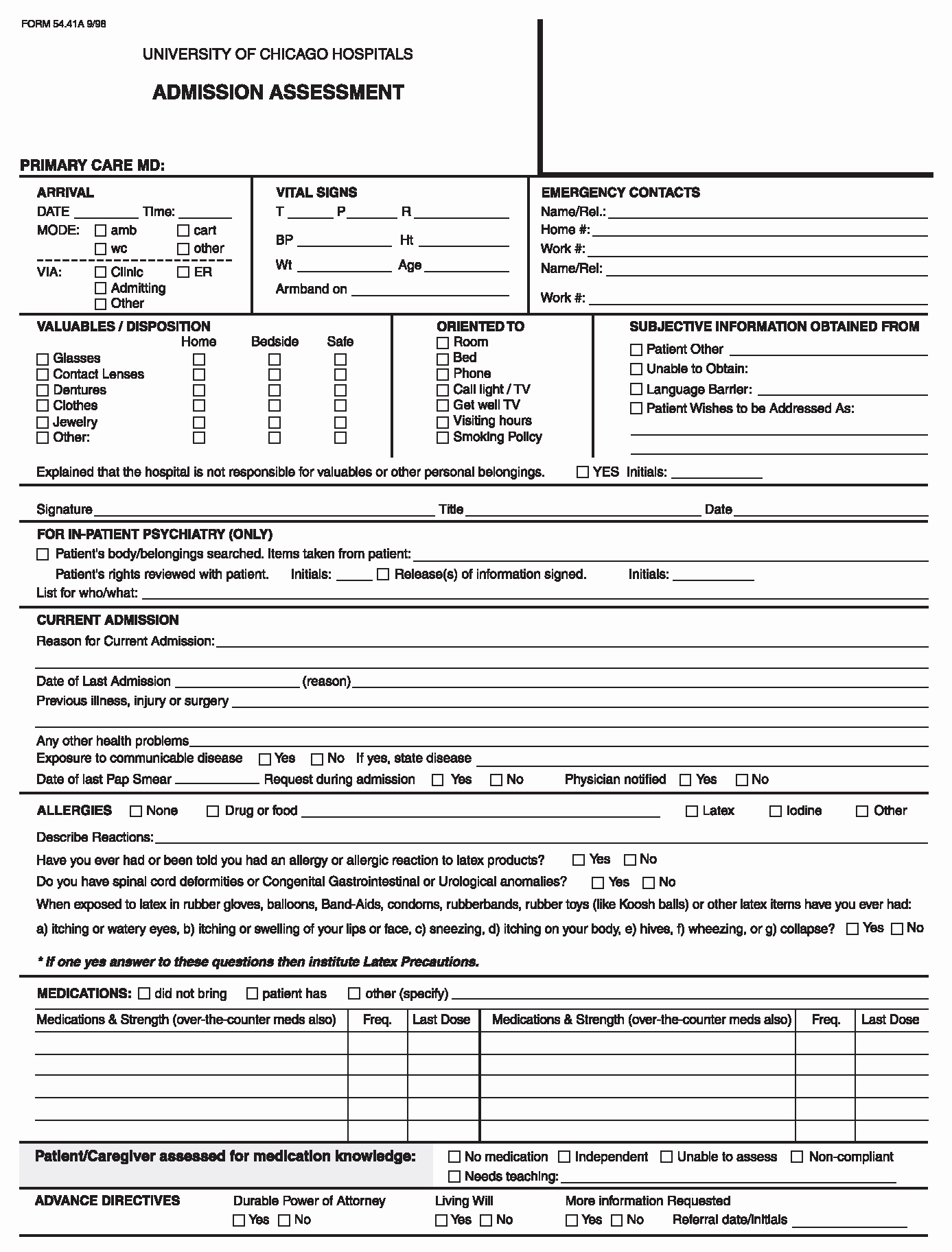 Patient Face Sheet Template Beautiful 25 Of Nursing Admission Report Template