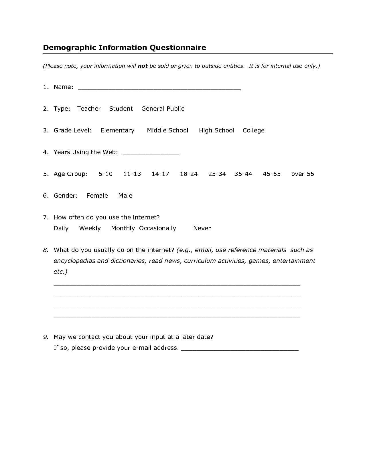 Patient Face Sheet Template Lovely 15 Best Of Basic Demographic Sheet Patient