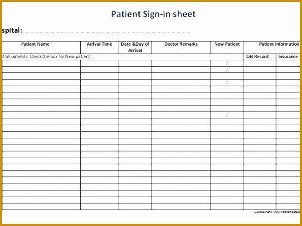 Patient Face Sheet Template | Peterainsworth