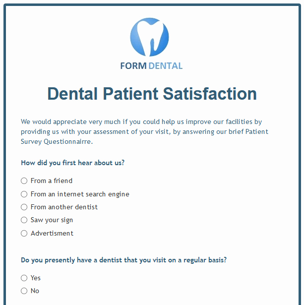 Patient Feedback form Beautiful formwize Examples