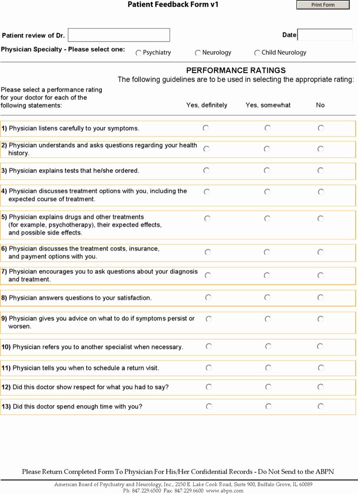 Patient Feedback form Best Of 4 Health Services Survey Template Free Download