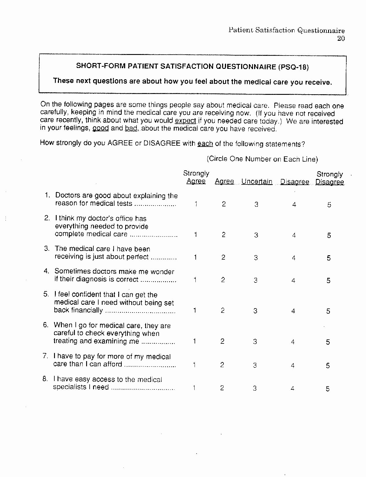 Patient Feedback form Unique 10 Satisfaction Questionnaires Examples &amp; Samples