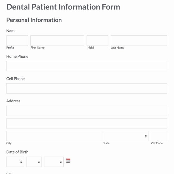 Patient form