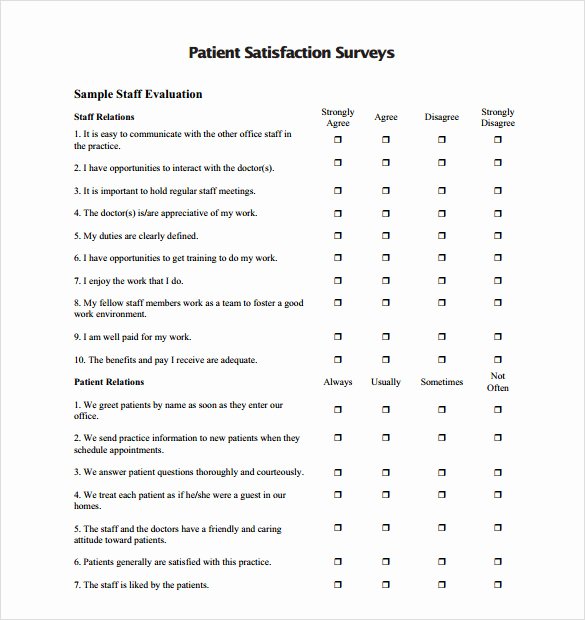 Patient Survey form Awesome Sample Patient Satisfaction Survey 10 Documents In Pdf