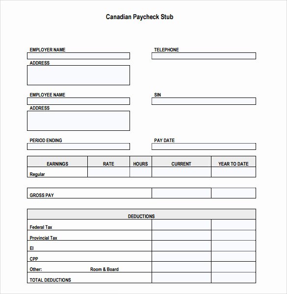 Pay Stub Template Word Lovely Pay Stub Template 15 Download Free Documents In Pdf