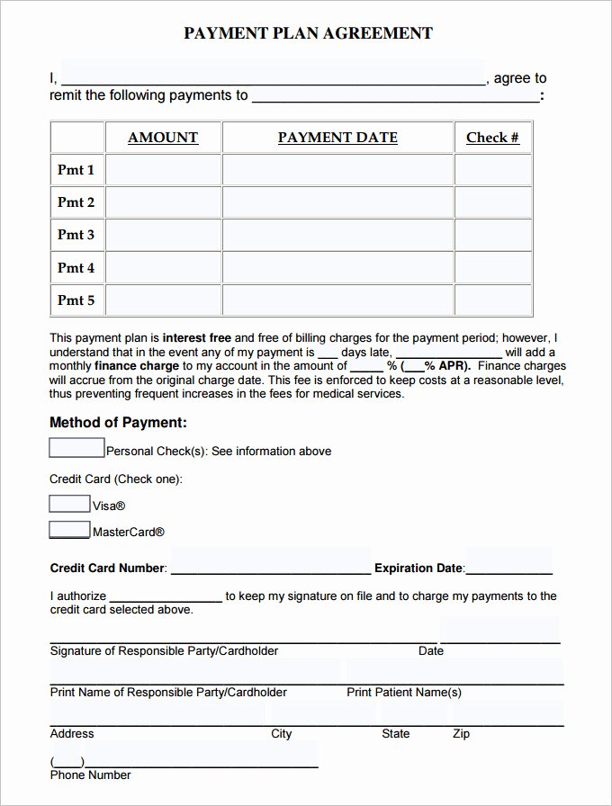 Payment Arrangement Template Best Of Payment Plan Agreement Template 12 Free Word Pdf