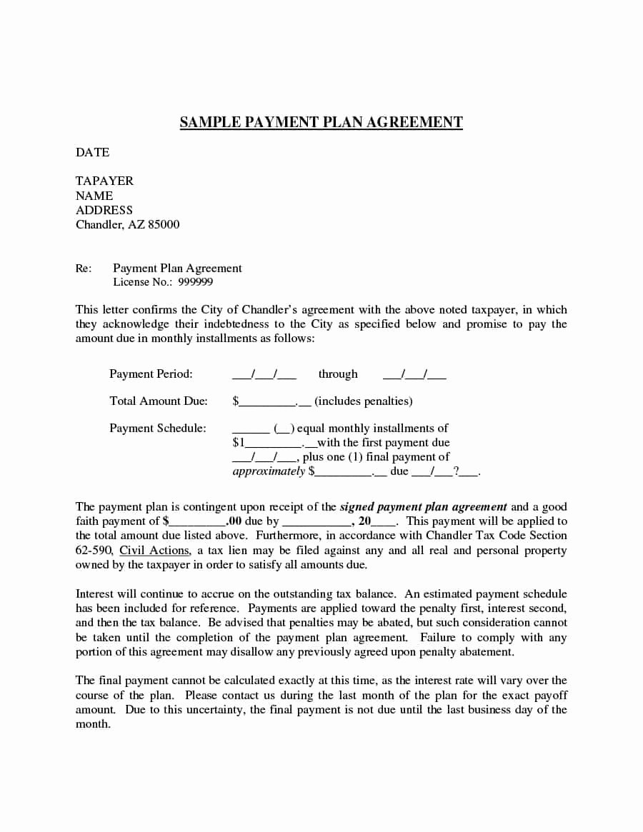 Payment Arrangement Template Unique Payment Agreement 40 Templates &amp; Contracts Template Lab