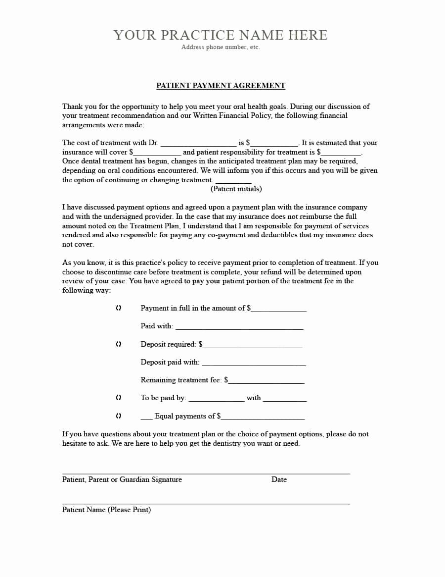 Payment Installment Agreement Template Luxury Payment Agreement 40 Templates &amp; Contracts Template Lab