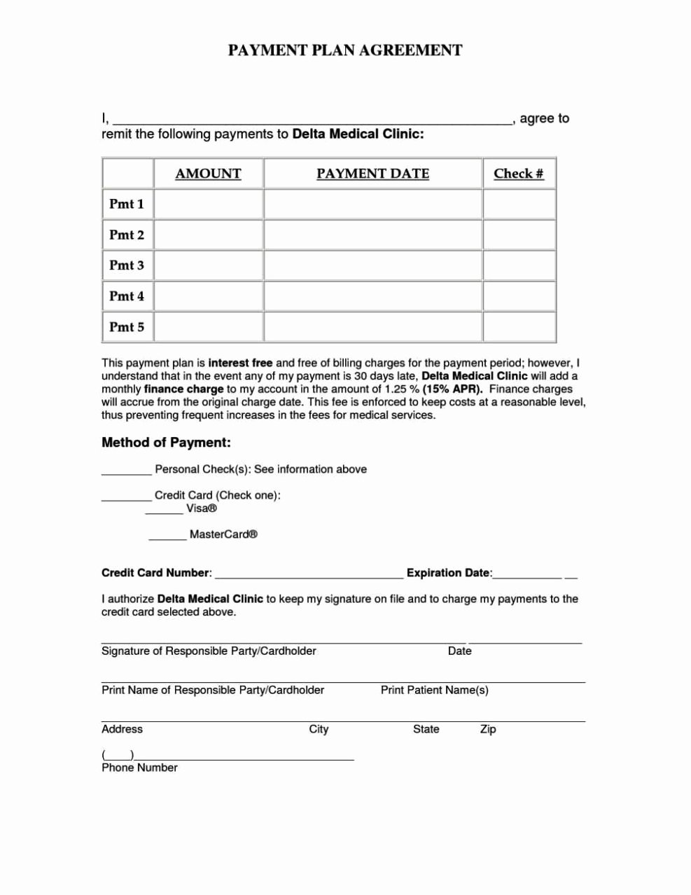 Payment Plan Agreement Awesome Medical Payment Plan Agreement Template Sampletemplatess