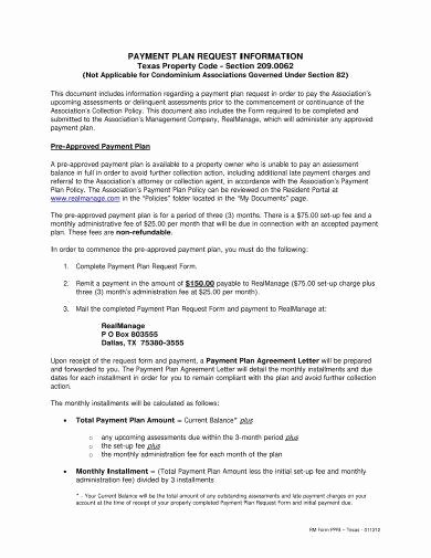 Payment Plan Agreement New 16 Agreement Letter for Payment Examples Pdf Doc