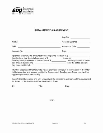 Payment Plan Agreement New 16 Agreement Letter for Payment Examples Pdf Doc