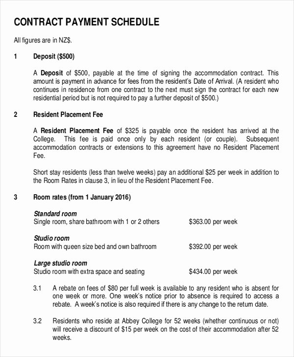 Payment Plan Agreement Template Awesome 23 Payment Schedule Templates Word Excel Pdf