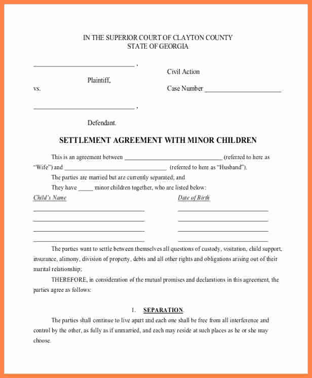 Payment Settlement Agreement Beautiful 7 Child Support Payment Agreement Template