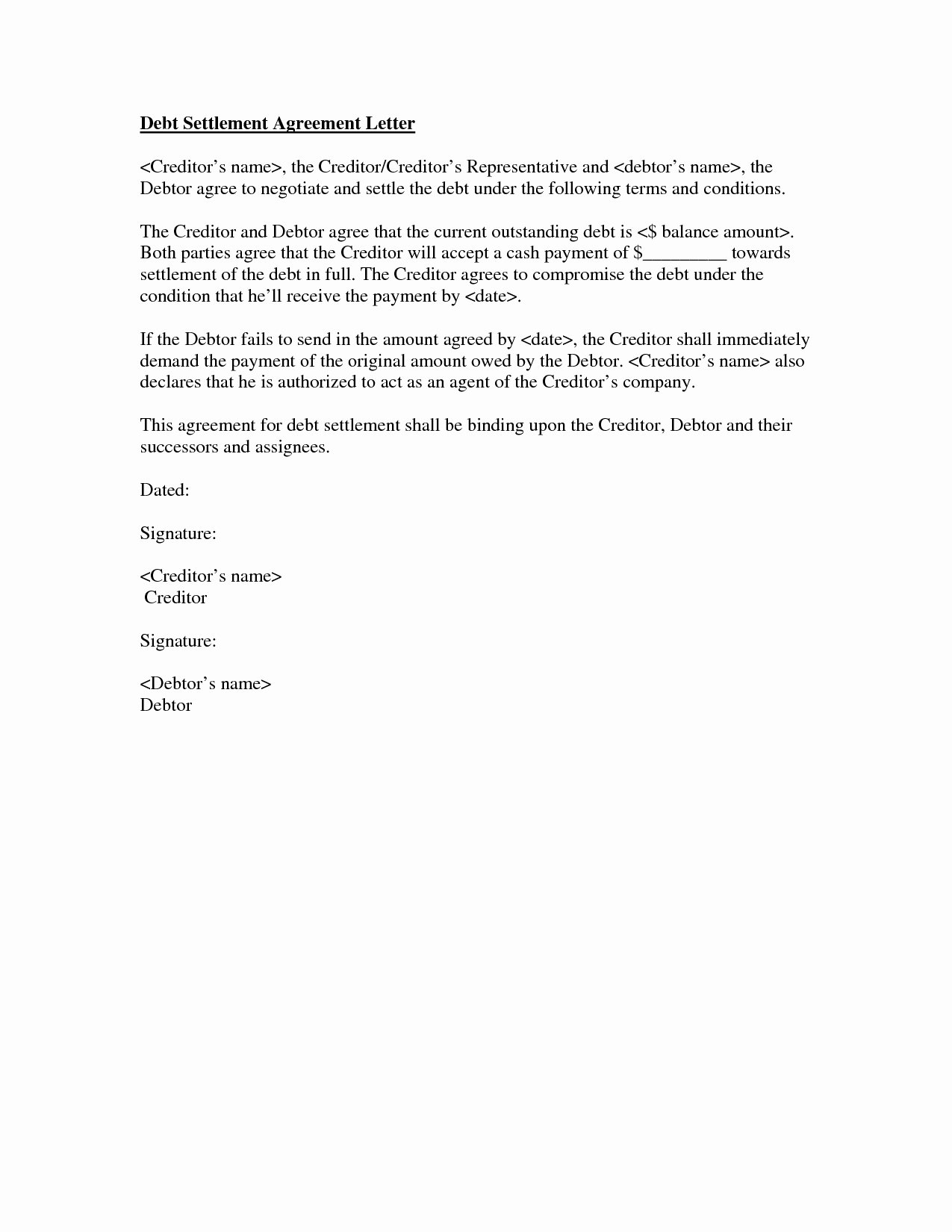 Payment Settlement Agreement Inspirational Payment Settlement Agreement Quick Best S Paid In Full
