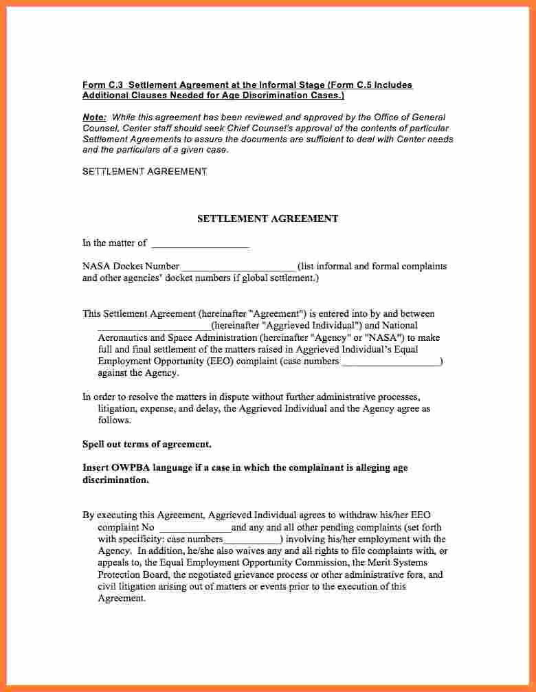 Payment Settlement Agreement Unique 10 Settlement Agreement