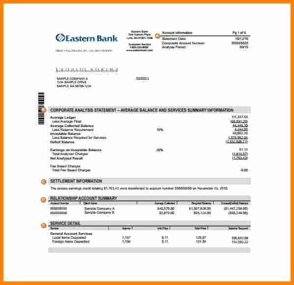 Payoff Statement Template Word Lovely 9 Bank Statement Example Pdf