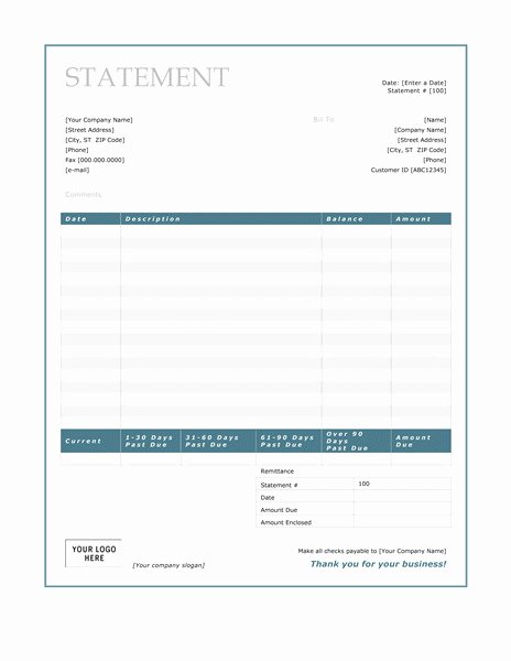 Payoff Statement Template Word Luxury Billing Statement Template Uk Templates Resume