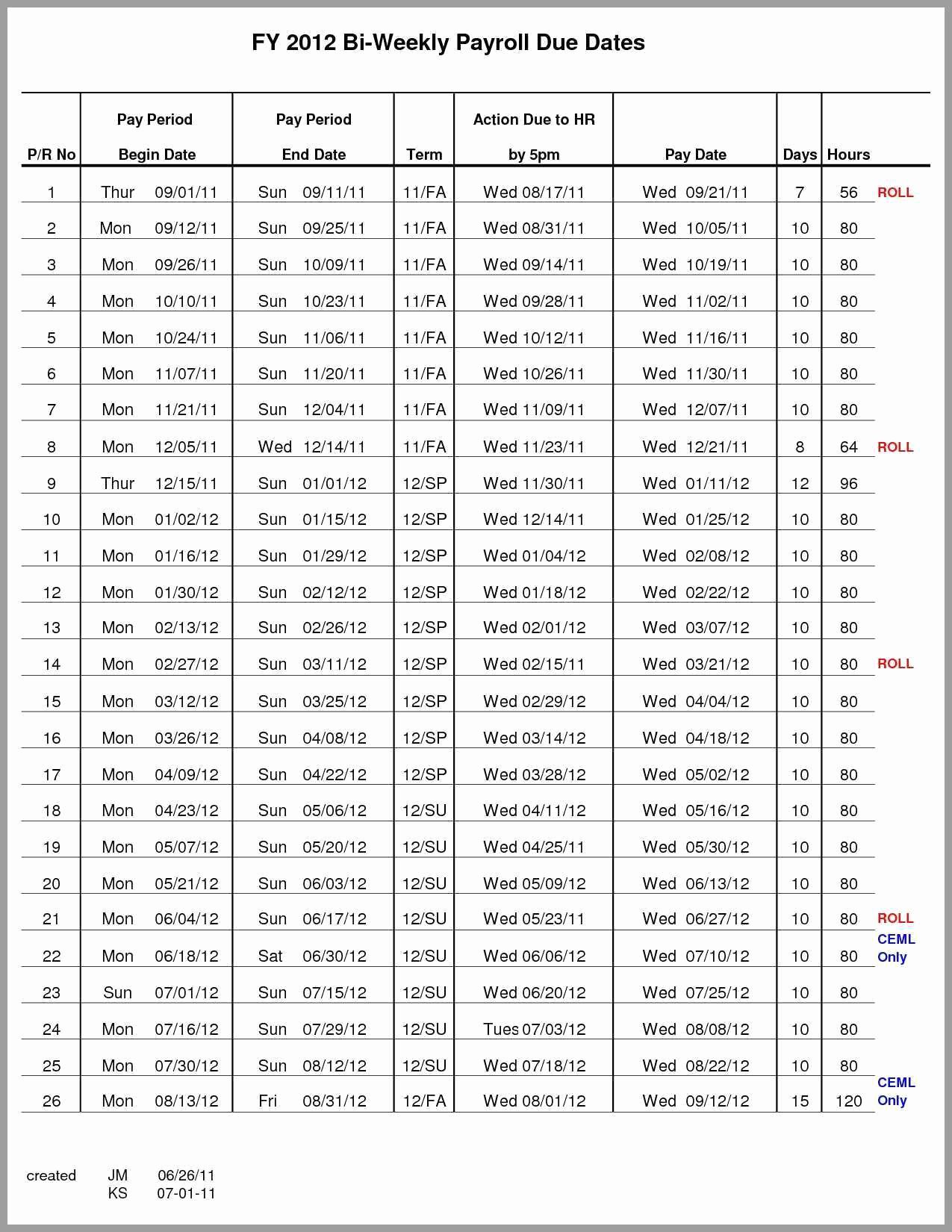 Payroll Calendar 2019 Template Luxury Payroll Calendar Semi Monthly 2018