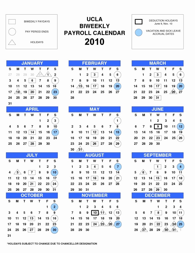 Payroll Calendar Template 2019 Inspirational Adp Bi Weekly Payroll Calendar 2018