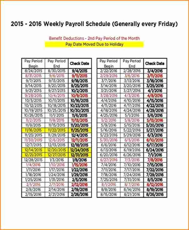 Payroll Calendar Template Unique 11 Payroll Calendar Templates