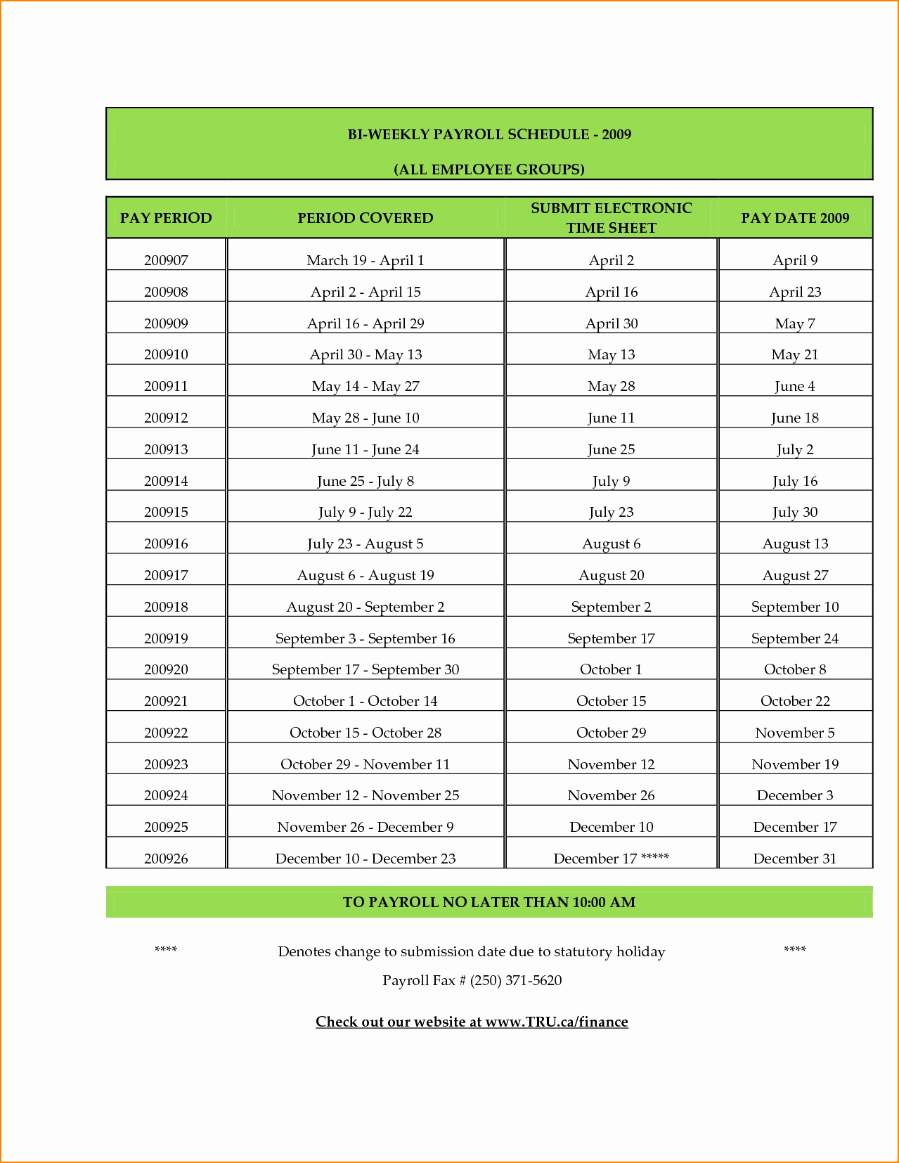 Payroll Calendar Template Unique 5 Biweekly Payroll Calendar Template