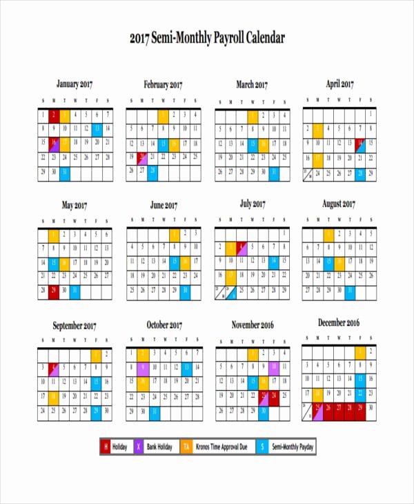 Payroll Calendar Templates Awesome 7 Payroll Calendar Templates Sample Example