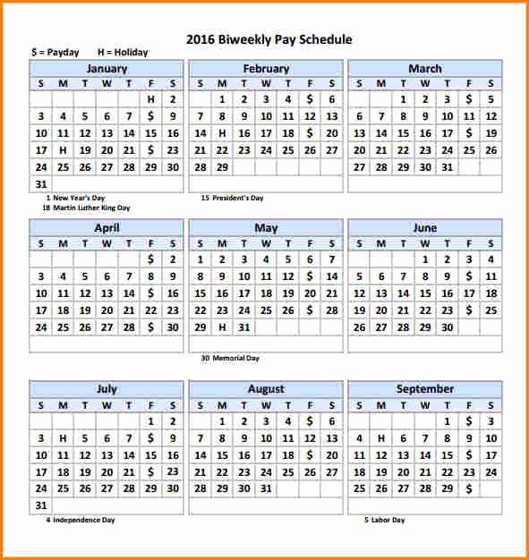 Payroll Calendar Templates Fresh 2018 Calendar Biweekly Payroll – 2018 New Year