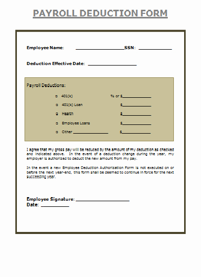 Payroll Deduction form Word Luxury 150 Payslip Templates