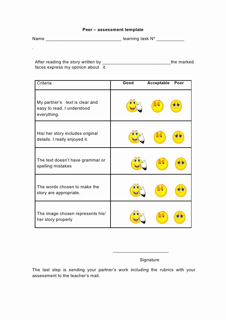 Peer Review Template Best Of Peer assessment Template