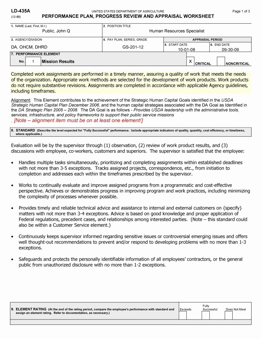 Performance Summary Example Fresh 46 Employee Evaluation forms &amp; Performance Review Examples