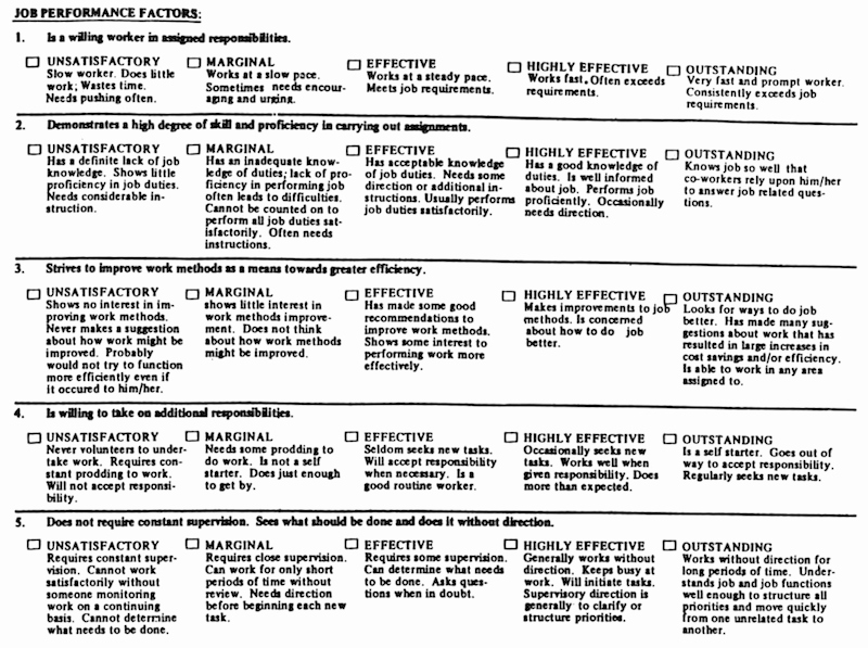 Performance Summary Example New Performance Appraisal forms the Good the Bad and the