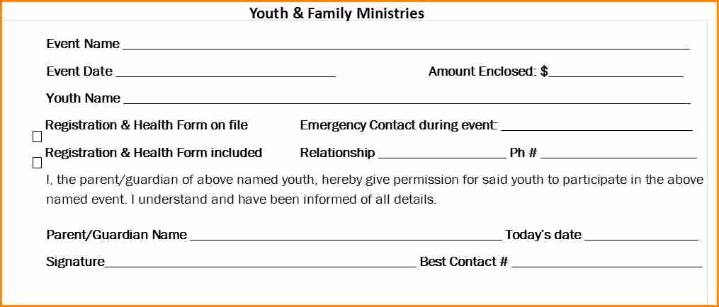 Permission Slip Lds Awesome 6 Church Permission Slip