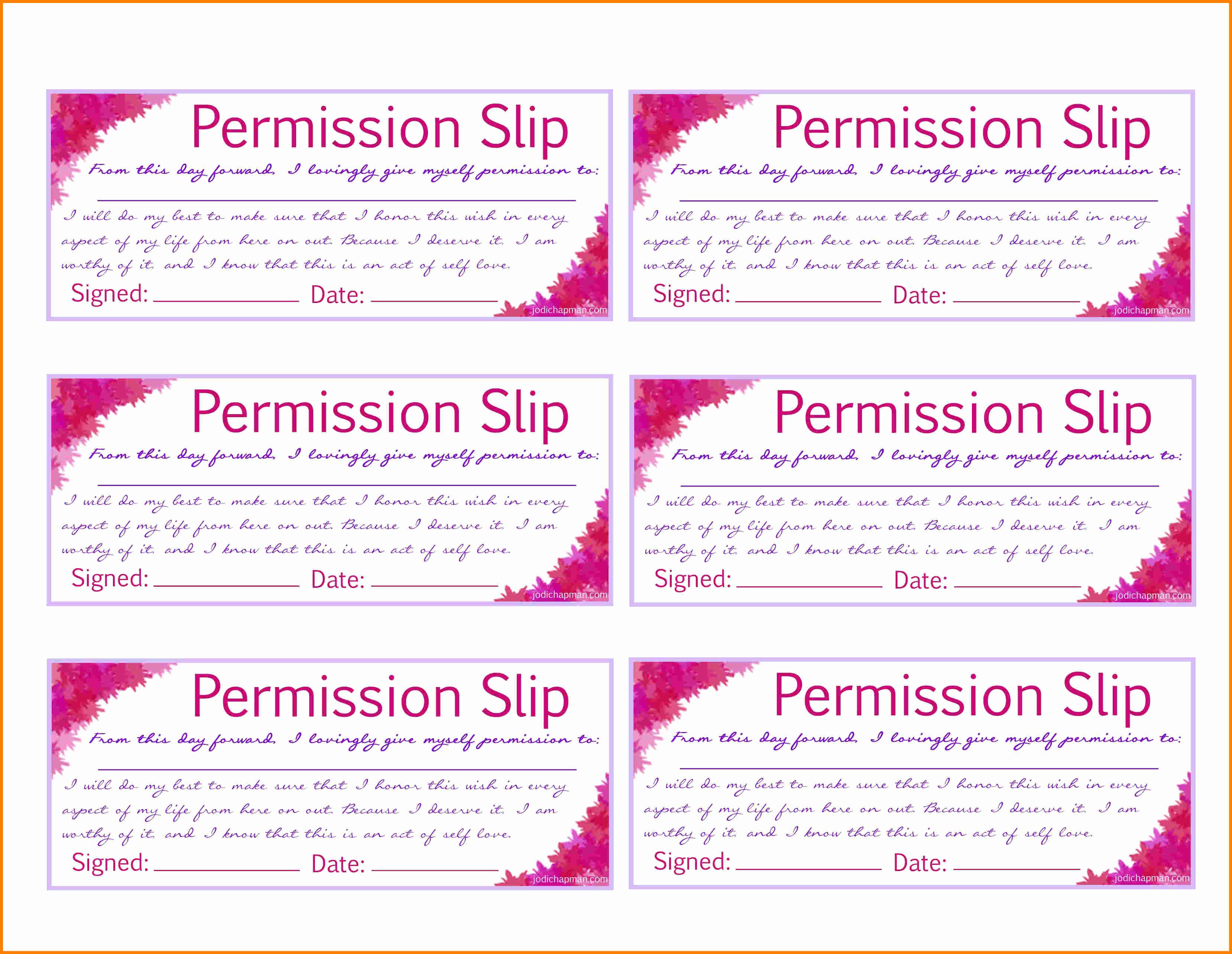 Permission Slips Lds Luxury 8 Printable Permission Slips