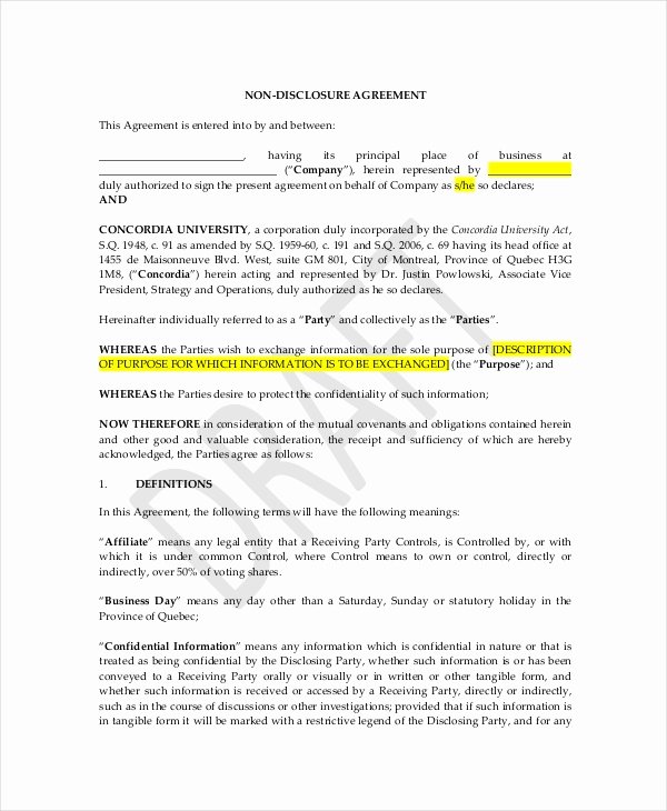 Personal assistant Agreement New Celebrity Confidentiality Agreement – 7 Free Word Pdf