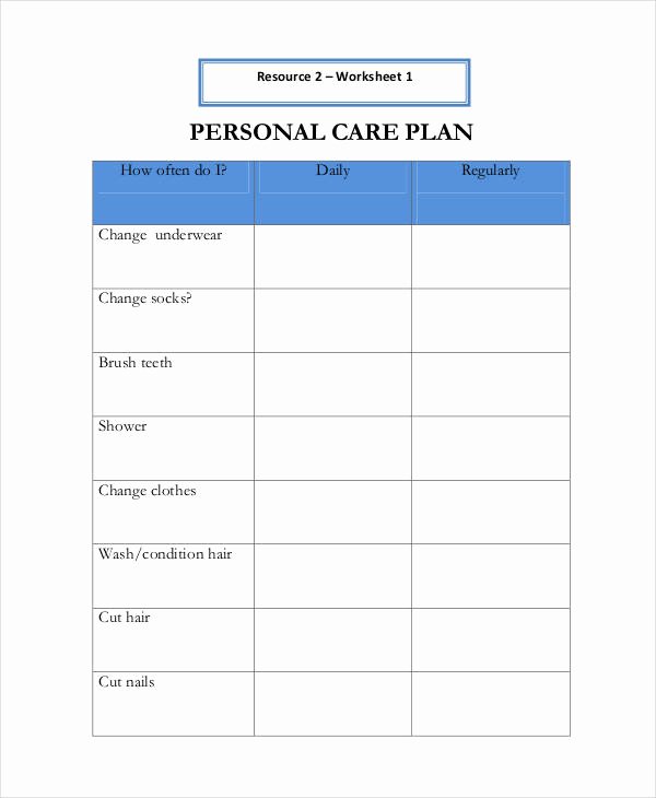 Personal Development Plan Childcare Example Awesome Personal Care Plan Templates 12 Free Pdf format