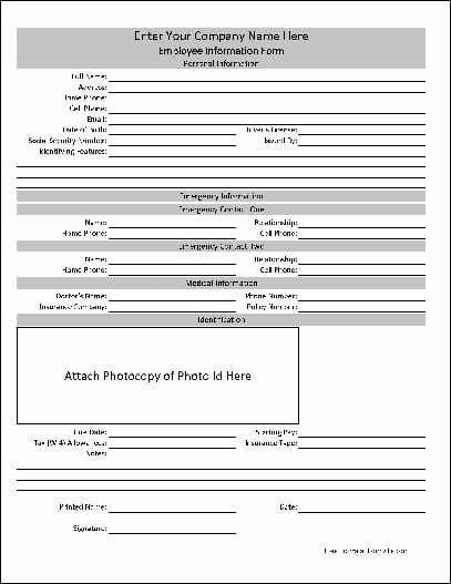 Personal Information Template Excel New 5 Contact Info Templates formats Examples In Word Excel