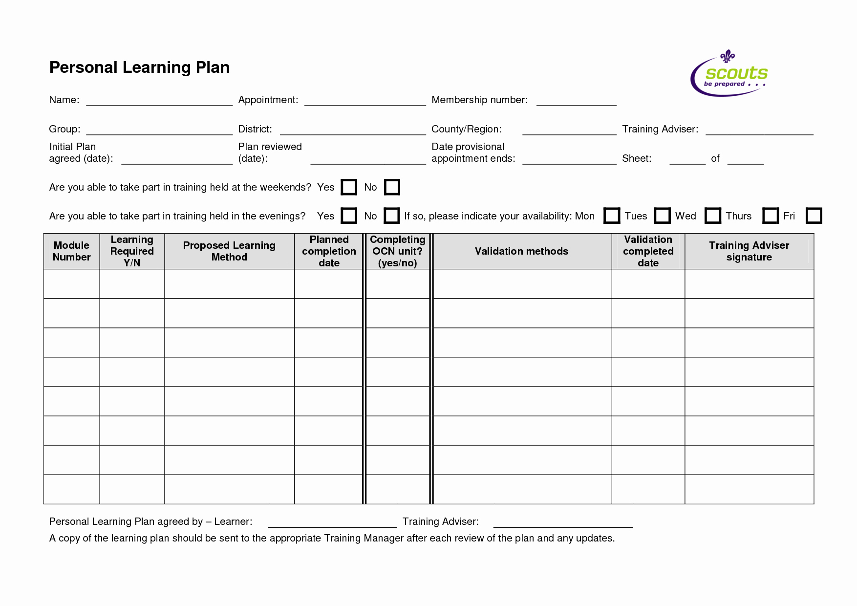 Personal Learning Plan Example New 15 Best Of Excel Investment Worksheet English