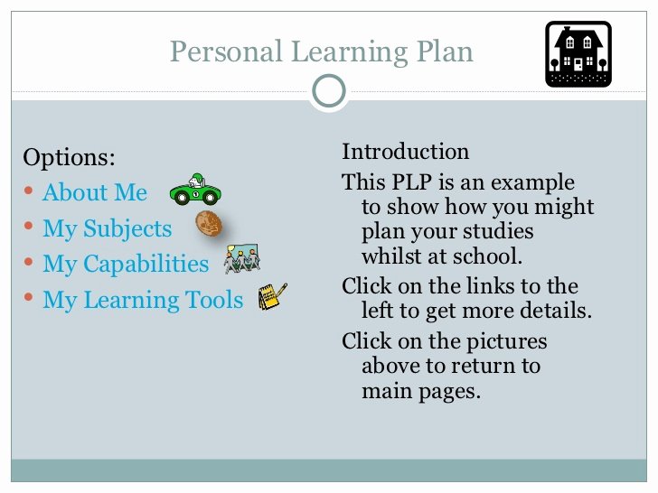 Personal Learning Plan Example Unique Personal Learning Plan Template