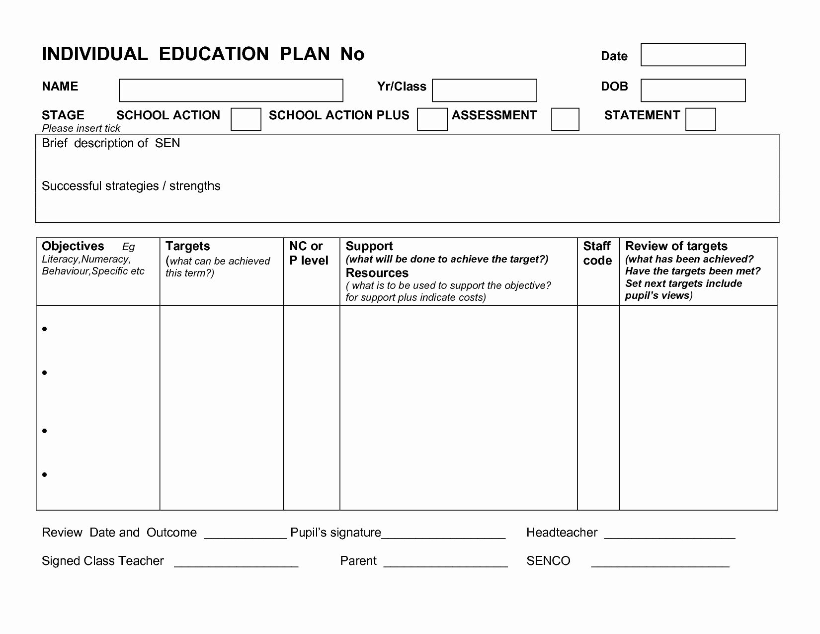 Personal Learning Plan Template Lovely Individual Learning Plan Template Success