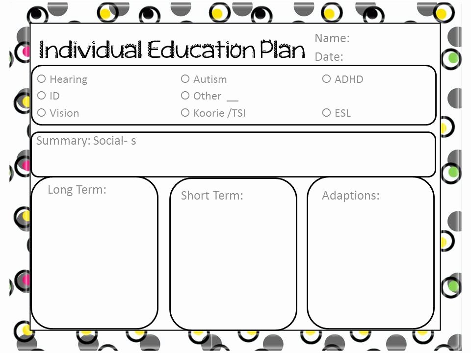 Personal Learning Plan Template New A Happy Little Time Teacher Blog Freebie Template for